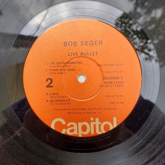 Vintage Bob Seger And The Silver Bullet Band "Live Bullet"  Vinyl Record - Picture 5 of 9